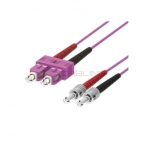 PATCH CABLE F.O. ST/SC 2M MULTIMODE 50/125 OM4