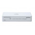SWITCH 8 MANHATTAN 10/100/1000 GIGABIT PLASTICO BRANCO