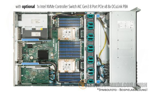 Servidor Intel R2224WFTZS 19" 2U 8x SFF 2,5" SAS NVME U.2 2x Intel XEON escalável LGA3647 DDR4 ECC Raid 2x PSU - Image 4