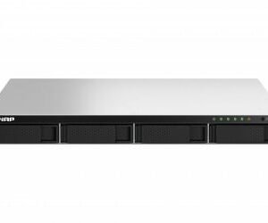 QNAP TS-464U NAS Rack (1U) Intel® Celeron® N5095 8 GB DDR4 0 TB QNAP Turbo System Alumínio, Preto Part number: TS-464U-8G EAN: 4711103082218