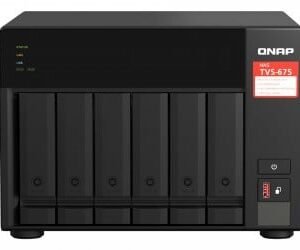 QNAP TVS-675 NAS Tower Ethernet LAN Black KX-U6580 Part number: TVS-675-8G EAN: 4713213519394