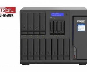 QNAP TVS-h1688X NAS Tower Ethernet LAN Black W-1250 Part number: TVS-h1688X-W1250-32G EAN: 4713213518403