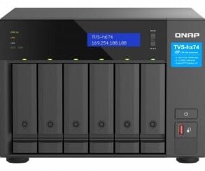 QNAP TVS-H674T-I5-32G servidor NAS e de armazenamento Tower Intel® Core™ i5 i5-12400 32 GB DDR4 HDD QNAP QTS Preto Part number: TVS-h674T-i5-32G EAN: 4711103082348