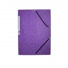 ME PASTA DE ELASTICOS Q-CONNECT DIN A4 COM ABAS VIOLETA