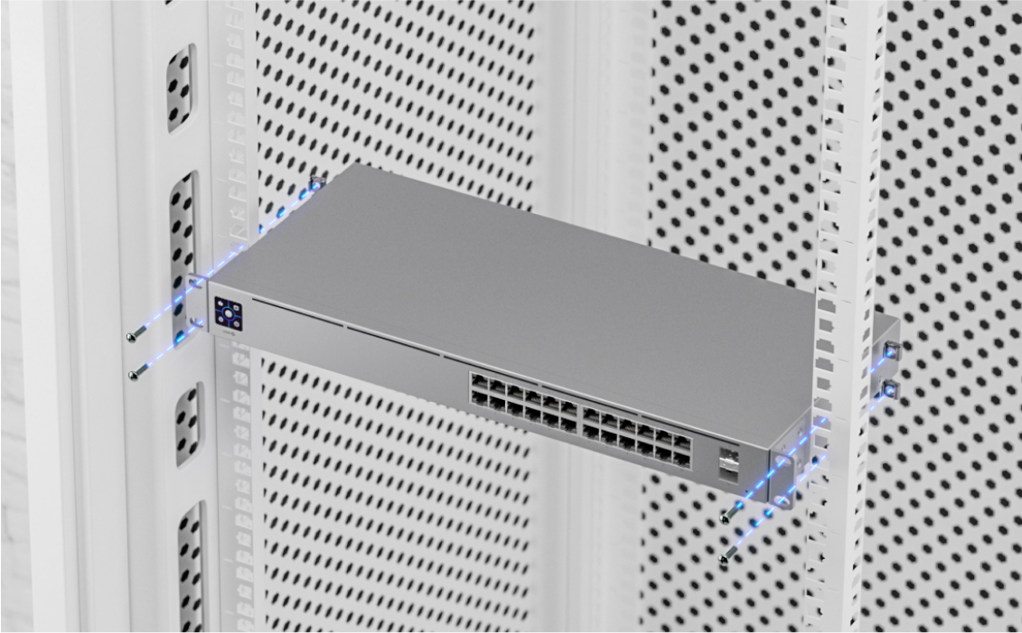 Ubiquiti Networks UniFi 24-Port PoE Managed L2/L3 Gigabit Ethernet (10/100/1000) Power over Ethernet (PoE) 1U Silver (USW-24-POE) Part number: USW-24-POE EAN: 817882028554 - Image 5